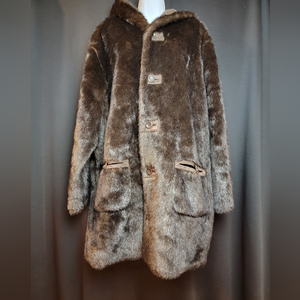 Regent‎ Park Brown Winter Coat Reversible Faux Fur 2XL